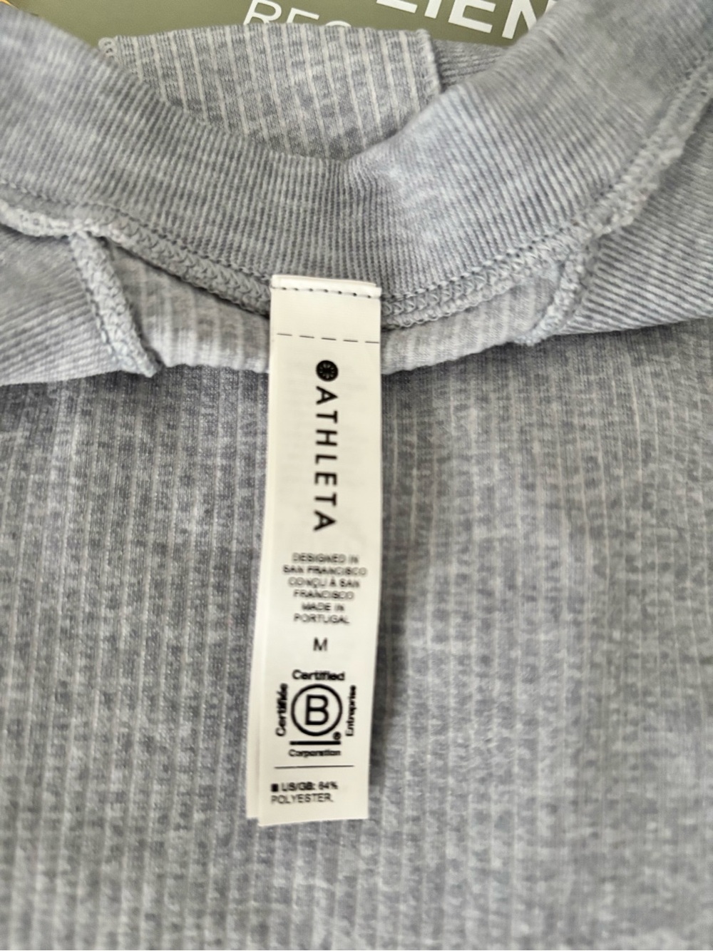 Athleta Gray Ribbed Tank - Picture 6 of 6